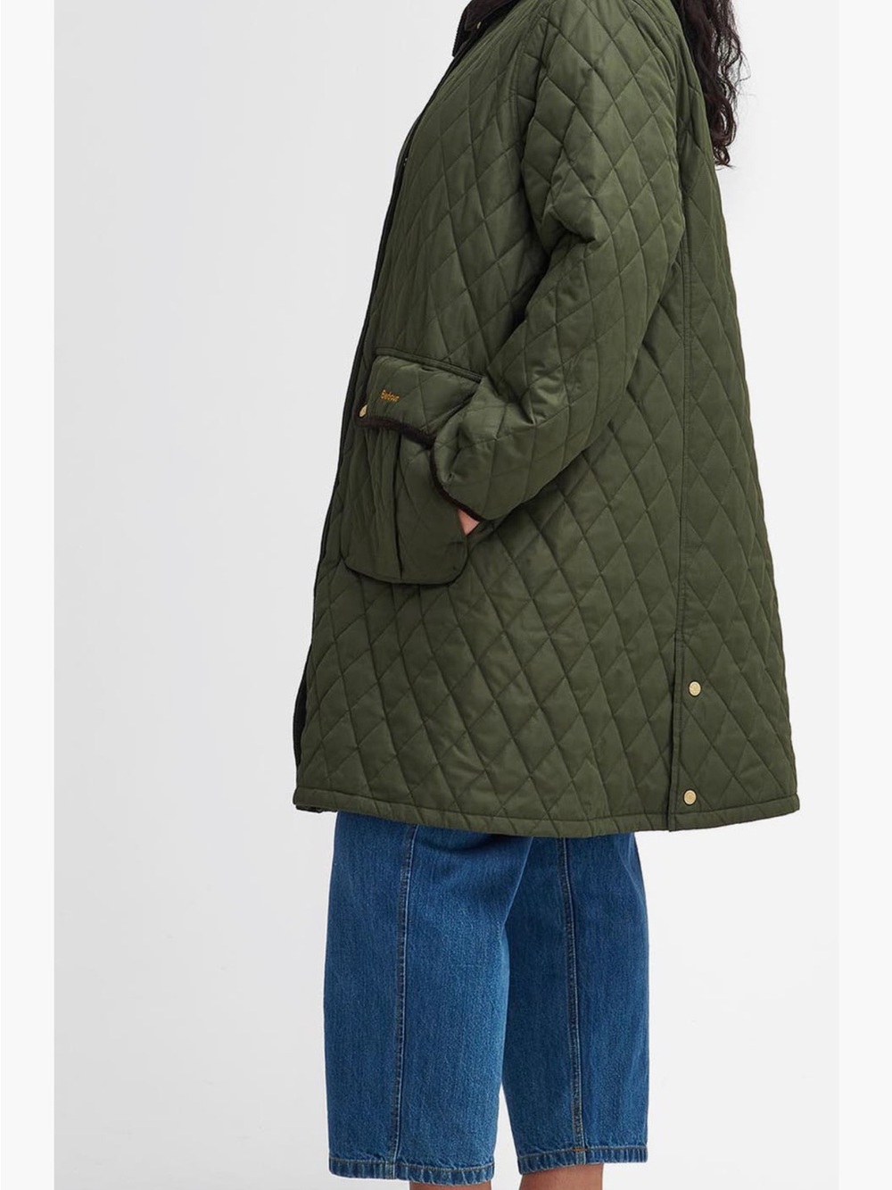 Barbour Tulip Corduroy Trim Quilted Coat 3X - Picture 6 of 12